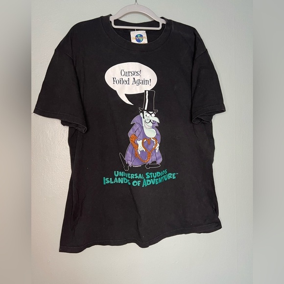Universal Studios Islands of Adventure Snidely Whiplash T-shirt - Picture 1 of 6